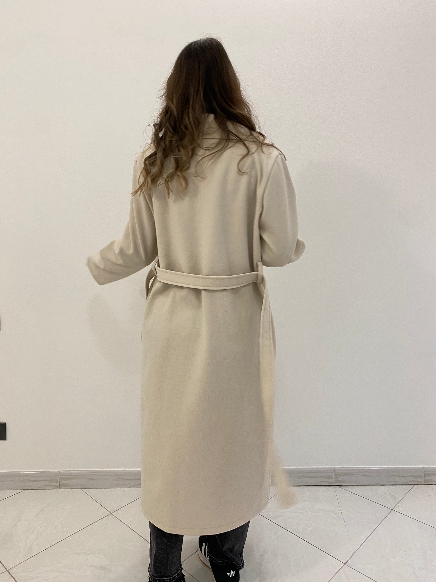 Cappotto 4 bottoni panna