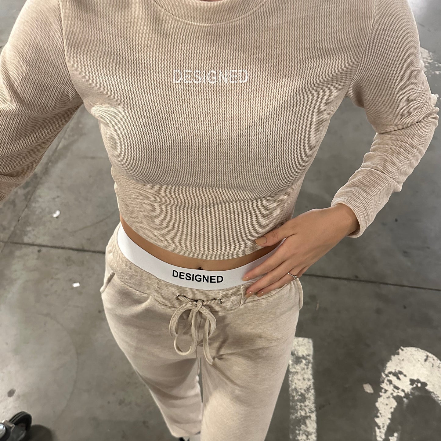 Tuta “designed” Beige