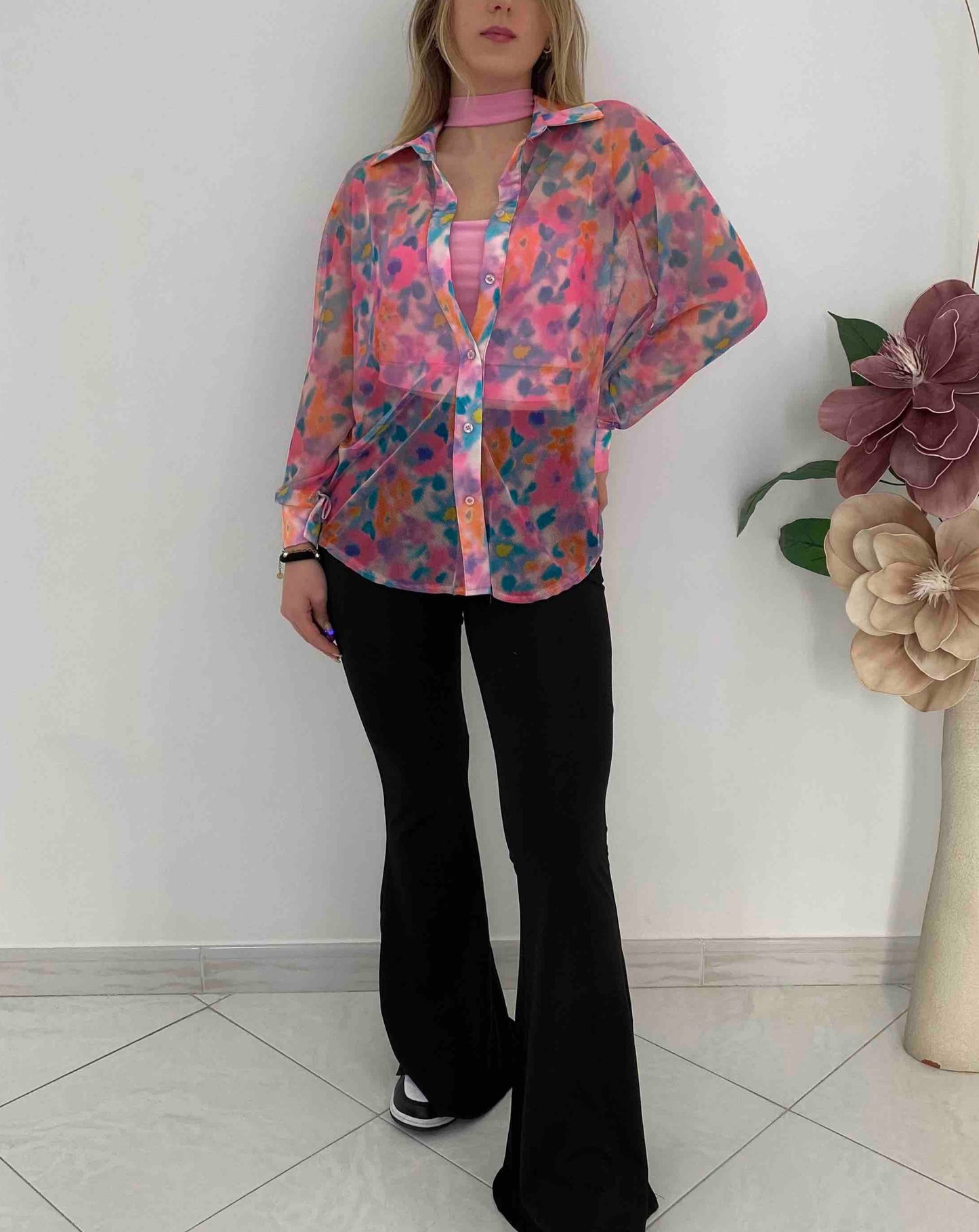 Camicia_Floreale_Rosa