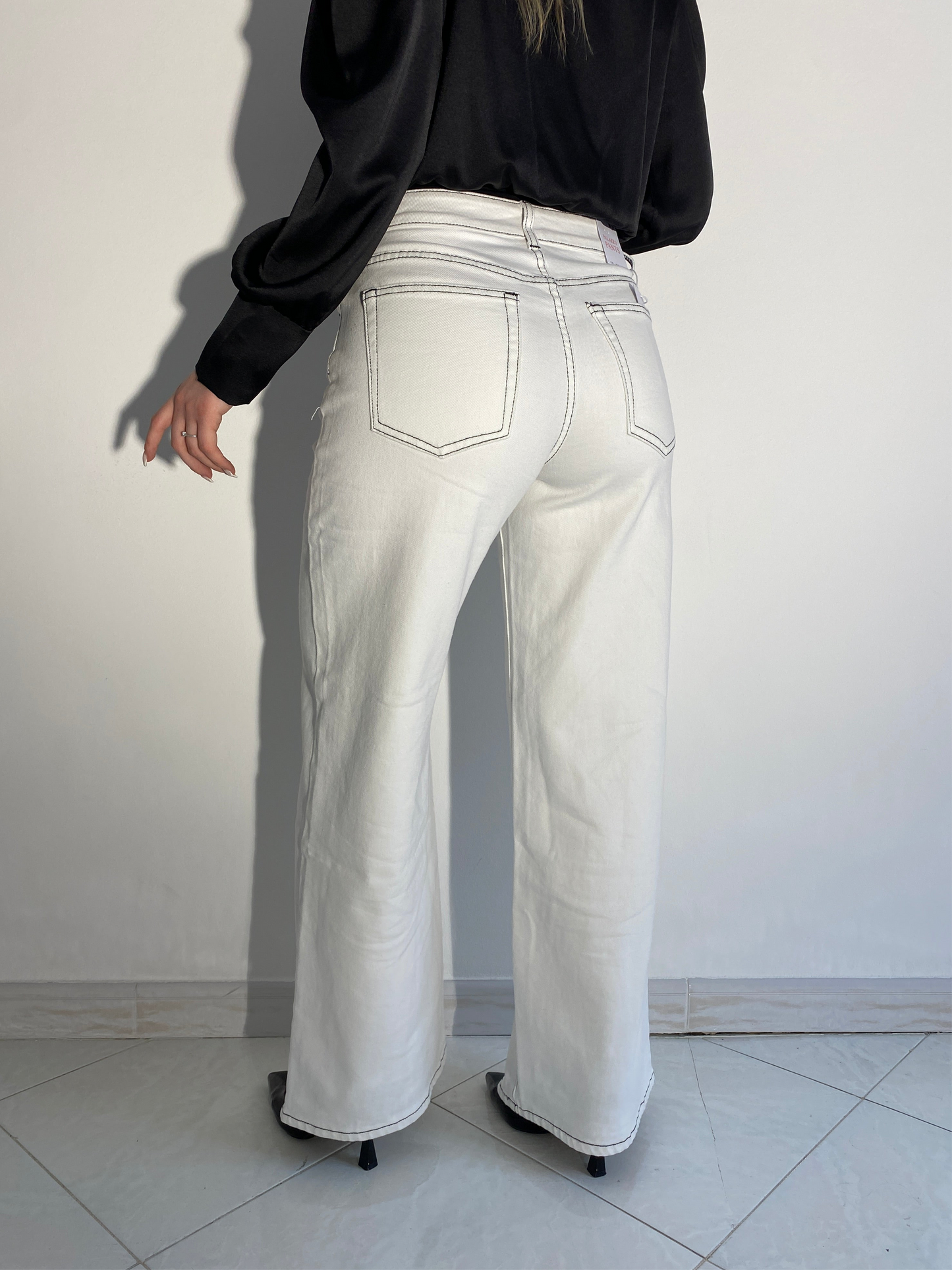 Jeans palazzo Bianco