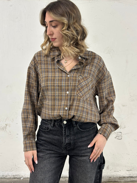 CAMICIA GLOW MARRONE