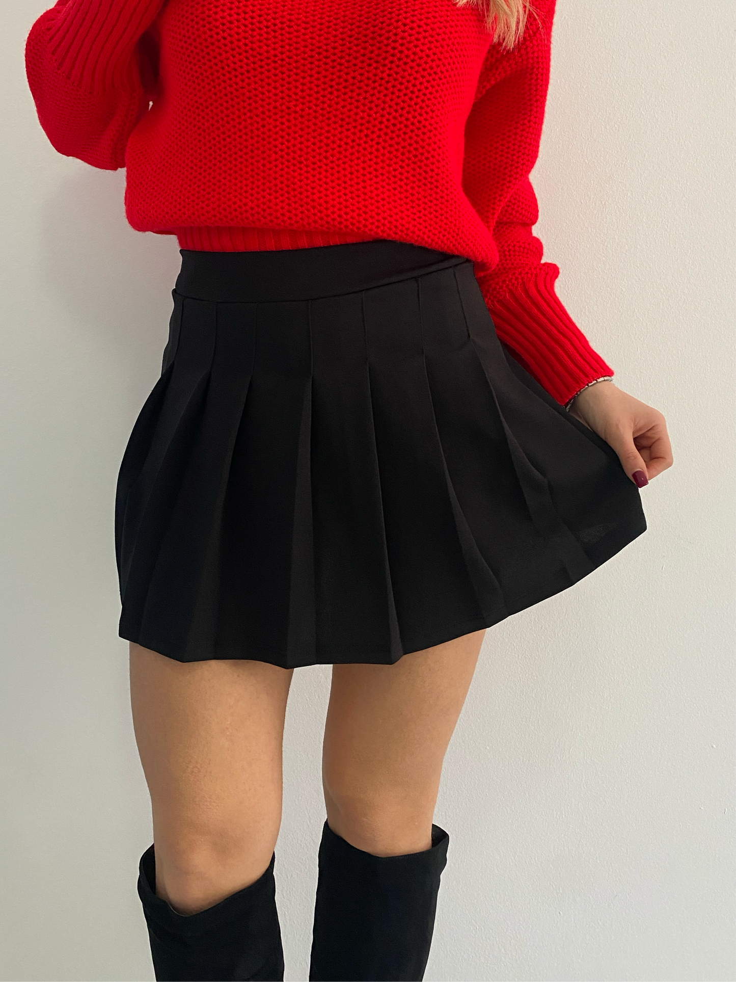 pantagonna pieghe nero