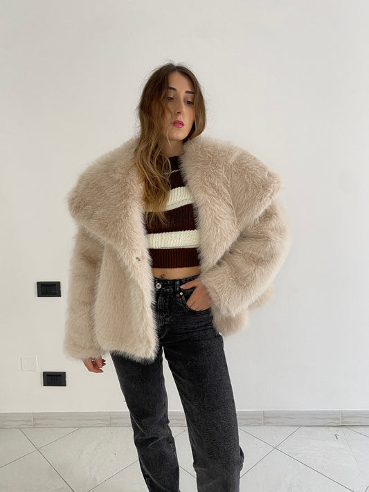 Eco-Pelliccia "Paris" trend bianco