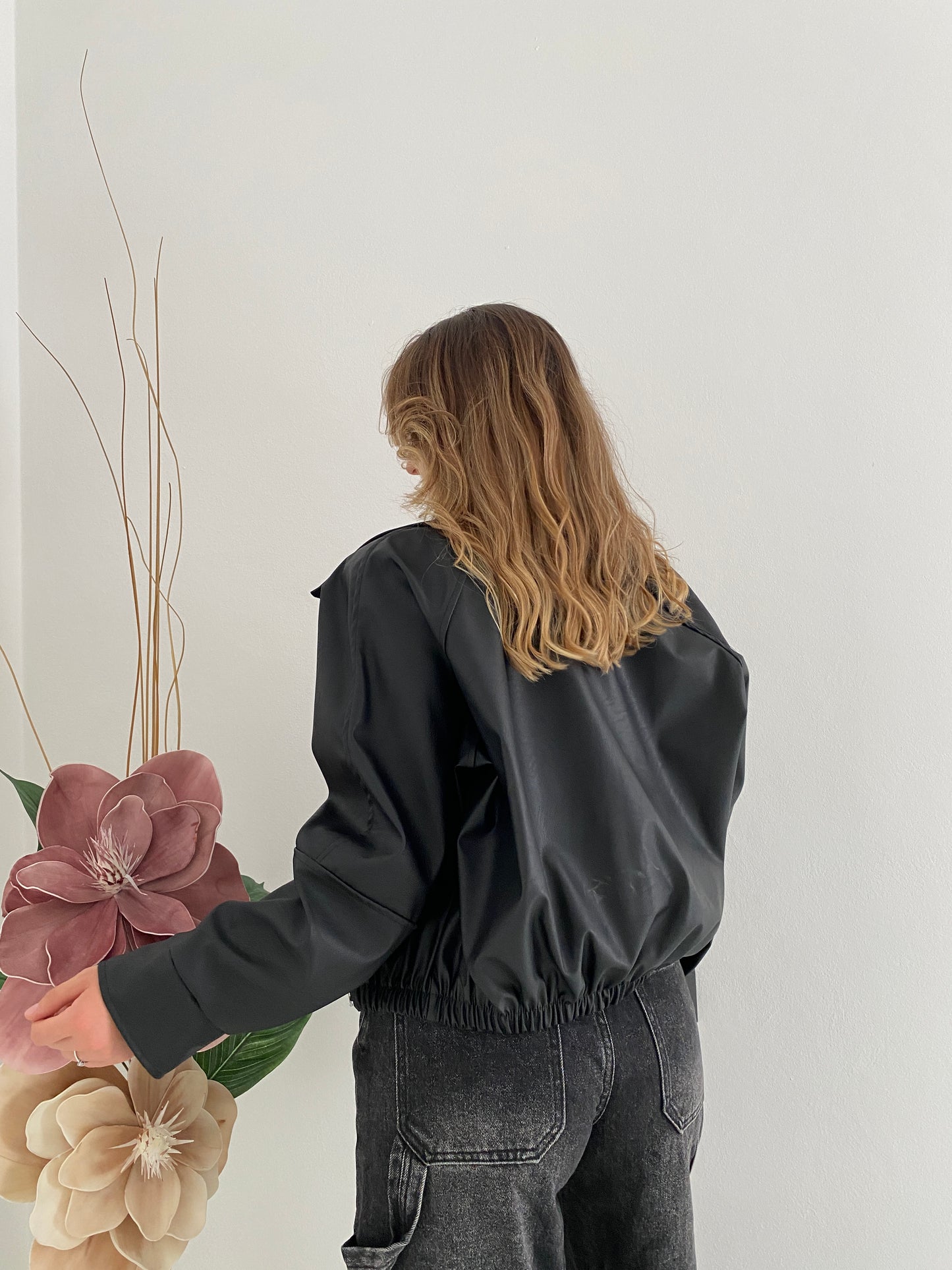 Giacca bomber ecopelle