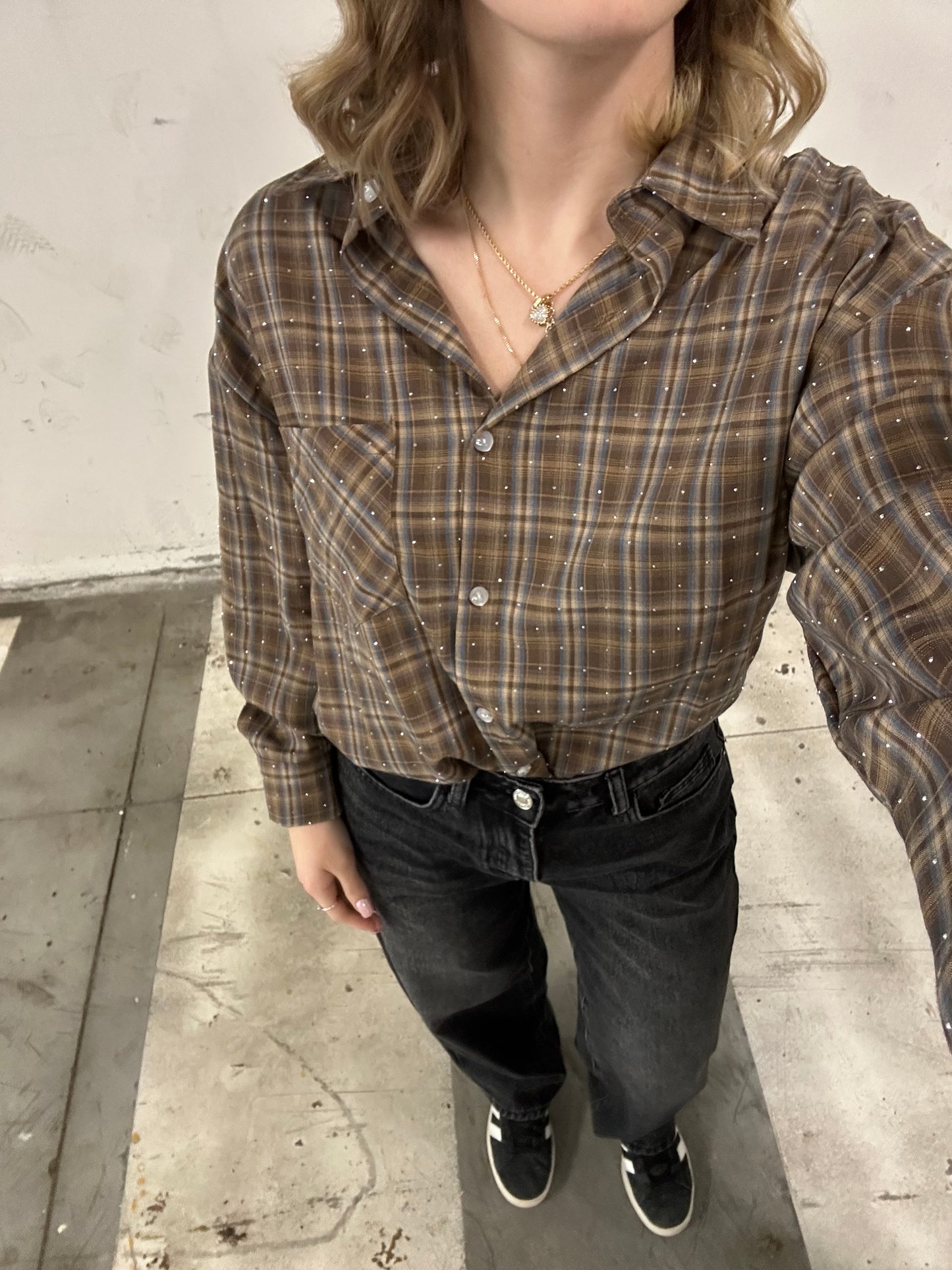 CAMICIA GLOW MARRONE