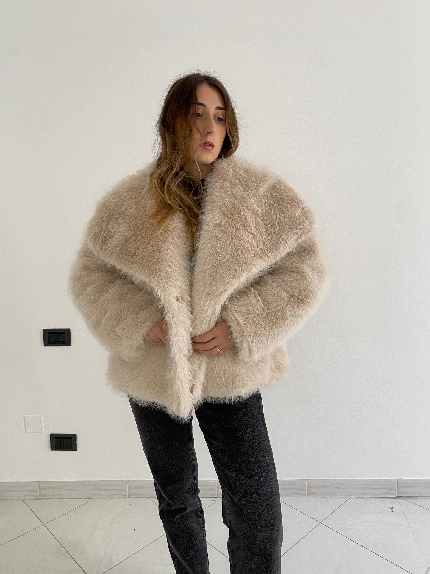 Eco-Pelliccia "Paris" trend bianco