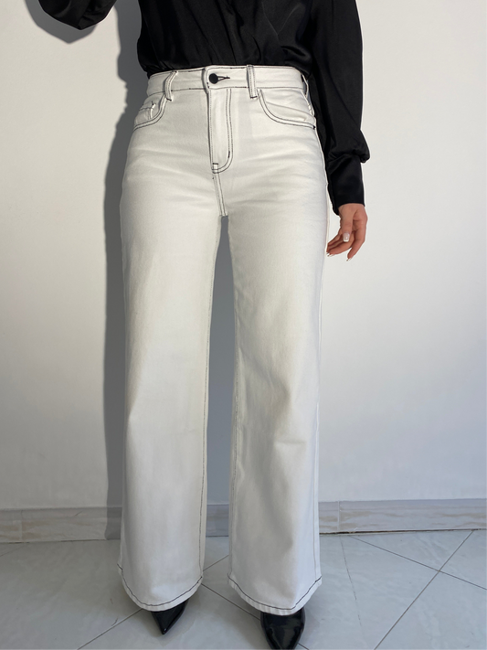 Jeans palazzo Bianco