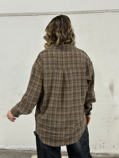 CAMICIA GLOW MARRONE
