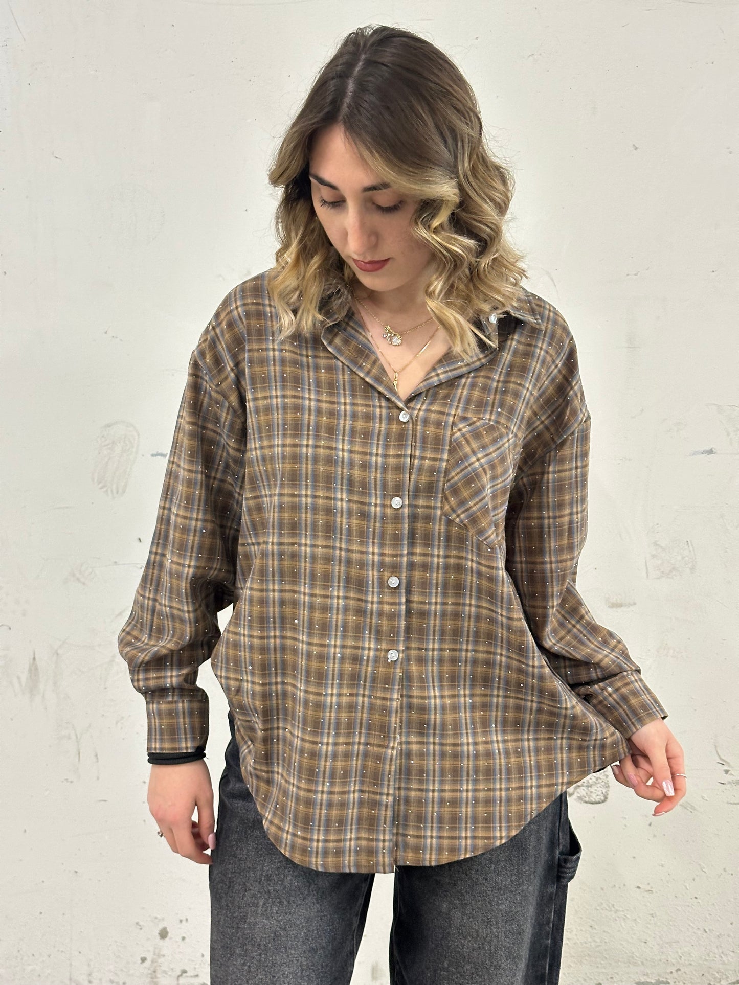 CAMICIA GLOW MARRONE