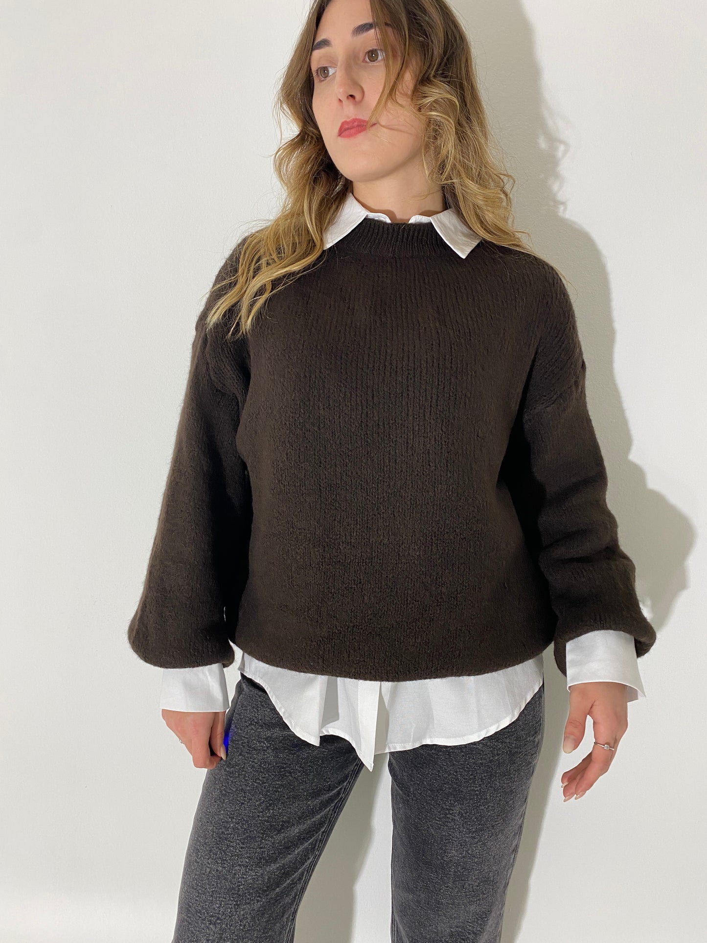 MAGLIONE BEST MARRONE