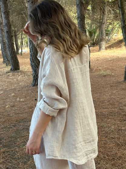 CAMICIA 100% LINO