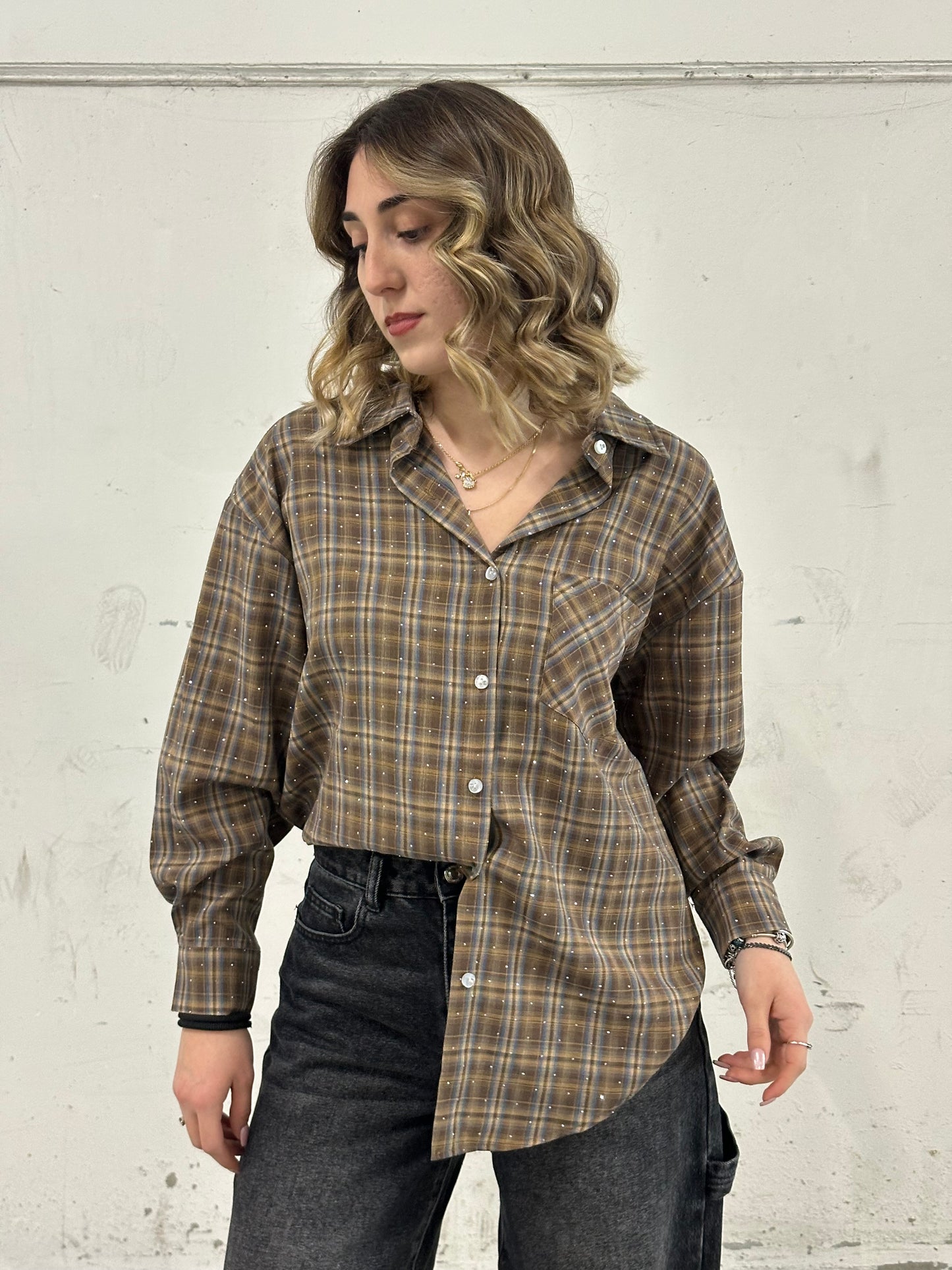 CAMICIA GLOW MARRONE