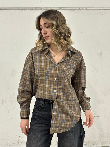CAMICIA GLOW MARRONE