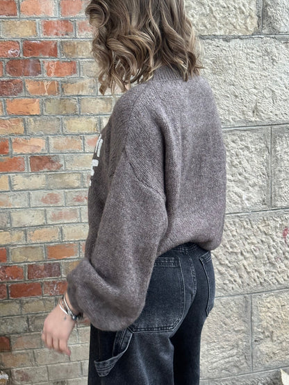 MAGLIONE GRIGIO “NON MI DOVETE STRESSARE