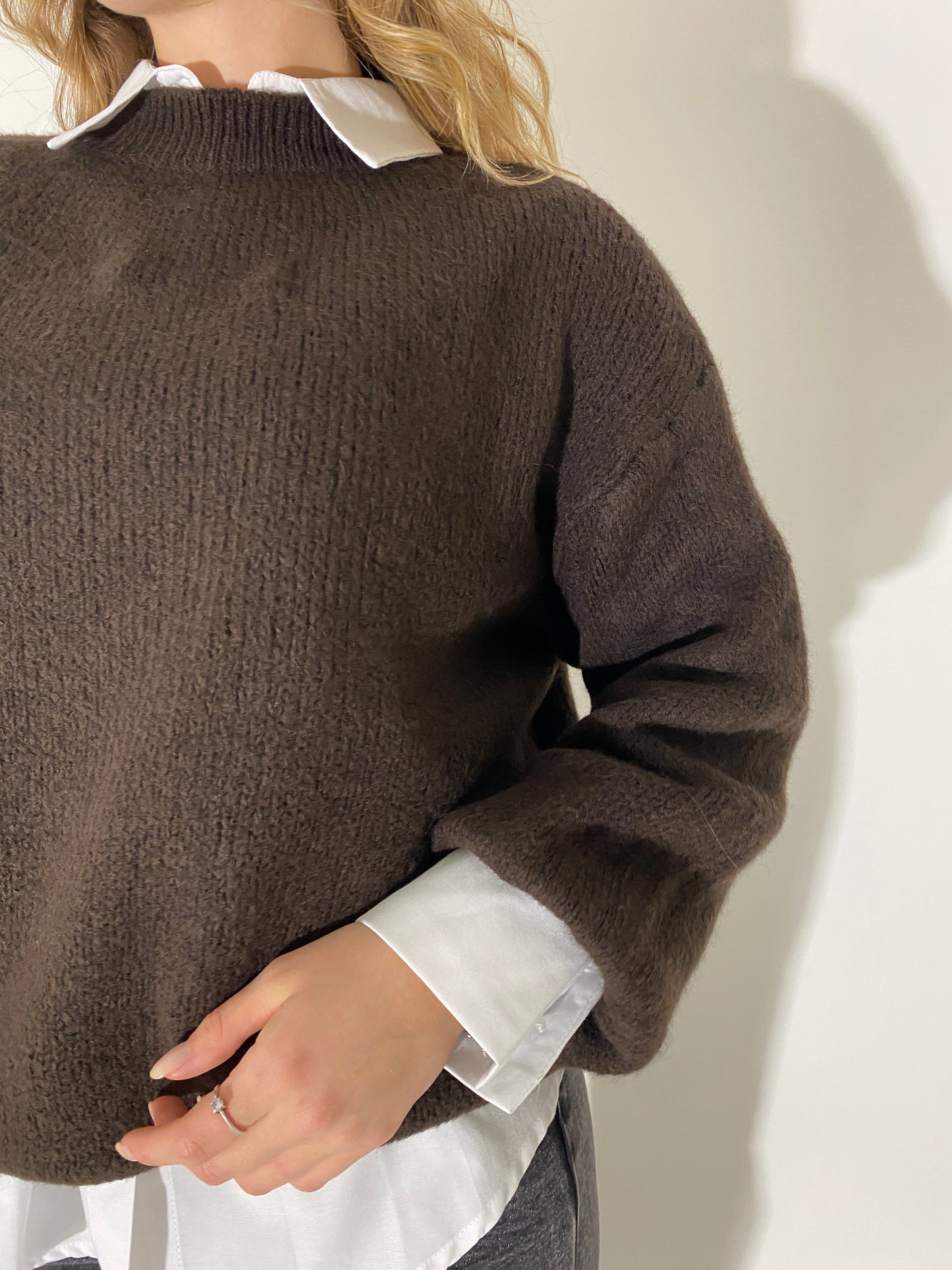 MAGLIONE BEST MARRONE